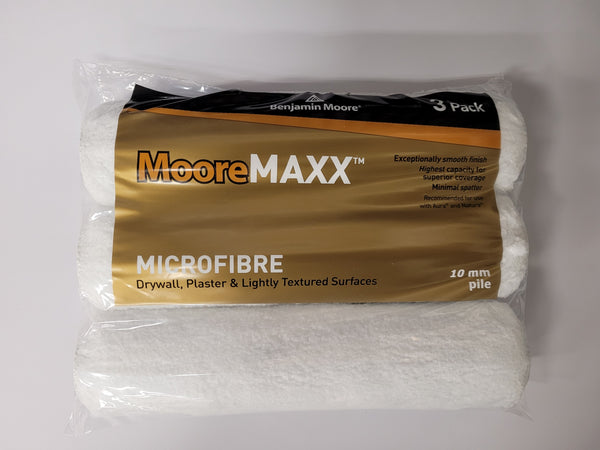 MooreMAXX Microfibre 10mm Rollers 3 Pack