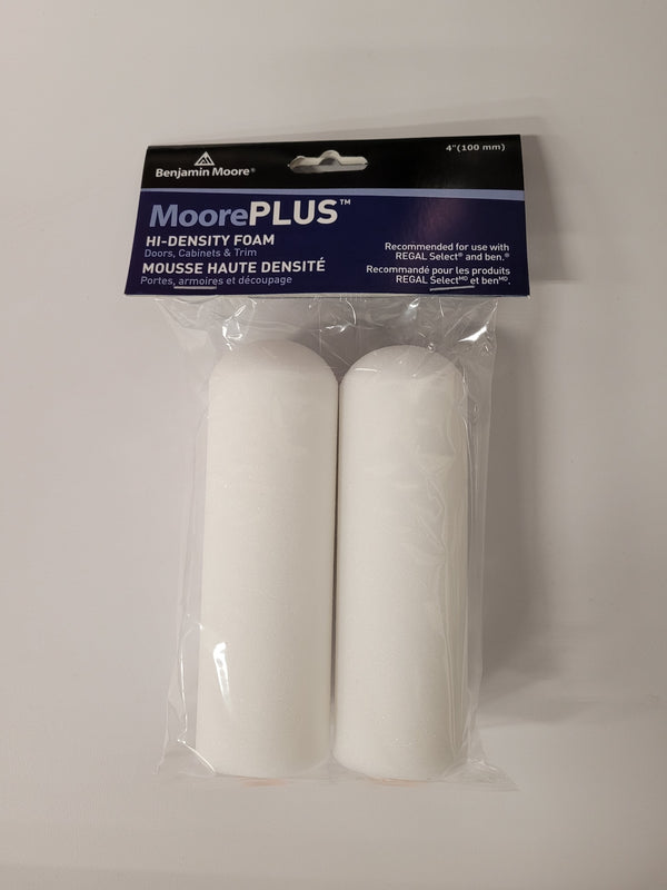 MoorePLUS Hi-Density Foam 4" Rollers 2 Pack